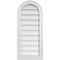 Ekena Millwork Round Top Surface Mount PVC Gable Vent w/ 2"W x 1-1/2"P Brickmould Frame, 14"W x 32"H GVPRT14X3202SN - alternate 1